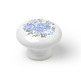 POMO REDONDO PORCELANA FLORES AZUL ø 35 mm REI