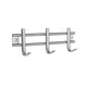 COLGADOR ATORNILLAR ACERO INOX 3 GANCHOS 22CM INOFIX