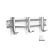 COLGADOR ATORNILLAR ACERO INOX 3 GANCHOS 22CM INOFIX