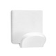 COLGADOR ADHESIVO BLANCO CUADRADO PACK 2 INOFIX