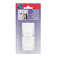 COLGADOR ADHESIVO BLANCO CUADRADO PACK 2 INOFIX
