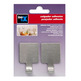 COLGADOR ADHESIVO ACERO INOX CUADRADO PACK 2 INOFIX