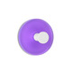 COLGADOR ADHESIVO VIOLETA REDONDO PACK 2 INOFIX