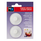 COLGADOR ADHESIVO BLANCO REDONDO PACK 2 INOFIX