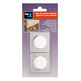 TOPE PUERTA ADHESIVO CROMO BLANCO PACK 2 INOFIX