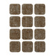DESLIZADOR ADHESIVO FIELTRO MARRON 22x22MM PACK 12 INOFIX