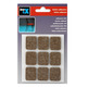 DESLIZADOR ADHESIVO FIELTRO MARRON 29x23MM PACK 9 INOFIX