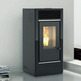 WIEN S1 PLUS ESTUFA DE PELLETS 12 KW NEGRO (CANALIZABLE)