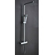 CONJUNTO DUCHA TERMOSTÁTICA CUADRADO CROMO IMEX