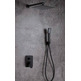 DUBLIN CONJUNTO DUCHA EMPOTRADO MONOMANDO NEGRO IMEX