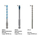 BOSCH EXPERT Kit 5 + 1 Brocas: 3 HardCeramic 6mm, 2 CYL-3 6mm + 1 Multiconstrucción 6mm