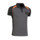 POLO TRANSPIRABLE TALLA L NEGR/NARANJA 964 TOP RANGE