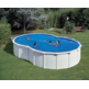 GRE VARADERO FORMA OCHO BLANCA 640 X 390 X ↕ 120CM  KITPROV6270
