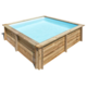 GRE CITY PISCINA CUADRADA DE MADERA 225 X 225 X ↕68 CM  790000