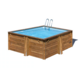 GRE CARRA 3 PISCINA CUADRADA DE MADERA 305 X 305 X ↕119 CM  WPCARR3