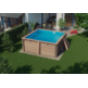 GRE CARRA 3 PISCINA CUADRADA DE MADERA 305 X 305 X ↕119 CM  WPCARR3