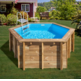 GRE LILI 2 PISCINA REDONDA DE MADERA Ø280 X ↕107 CM  800008