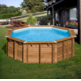 GRE ANANAS PISCINA MADERA REDONDA Ø428 X ↕117 CM  790210