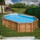 GRE AVOCADO PISCINA DE MADERA  656 X 456 X ↕131 CM  790203