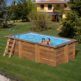 GRE MARBELLA 2 PISCINA RECTANGULAR DE MADERA 420 X 270 X ↕117 CM  7900962