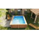 GRE MARBELLA 2 PISCINA RECTANGULAR DE MADERA 420 X 270 X ↕117 CM  7900962