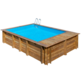 GRE EVORA PLUS PISCINA RECTANGULAR DE MADERA 620 X 420 X ↕136 CM  800009
