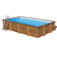 GRE EVORA PISCINA RECTANGULAR DE MADERA 620 X 420 X ↕133 CM  790206