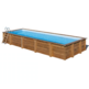 GRE MINT PISCINA RECTANGULAR DE MADERA 1010 X 418 X ↕146 CM  788032