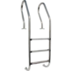GRE ESCALERAS PARA PISCINAS DE MADERA 3 PELDAÑOS INOX 126674