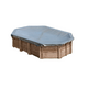 GRE CUBIERTA INVIERNO PARA PISCINA DE MADERA AVOCADO OVALADA 696X497CM CI790203