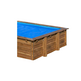 GRE CUBIERTA VERANO PARA PISCINAS DE MADERA CITY CUADRADA 195X195CM CV790000