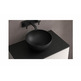 SALGAR LOKUM LAVABO PORCELANA NEGRO MATE Ø 380
