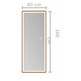 LEDIMEX NEW YORK ESPEJO RECTANGULAR ORO ROSA 40X160 CM