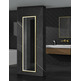 LEDIMEX NEW YORK ESPEJO RECTANGULAR ORO CEPILLADO 40X160 CM