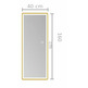 LEDIMEX NEW YORK ESPEJO RECTANGULAR ORO CEPILLADO 40X160 CM