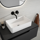 VISOBATH QUADRO LAVABO SOLID SURFACE BL MATE 48 CM
