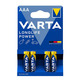 VARTA BLISTER 4 PILAS ALKALINAS LR03 AAA