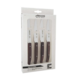 CUCHILLO CHULETERO CON MANGO DE MADERA DE POLISANDRO JUEGO 4 PZAS. ARCOS