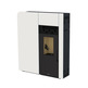 CLEO ESTUFA PELLET EXTRAPLANA FRONTAL CRISTAL BLANCO 10KW BRONPI