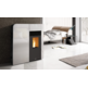 CLEO ESTUFA PELLET EXTRAPLANA FRONTAL CRISTAL BLANCO 10KW BRONPI