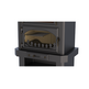 EBRO CHIMENEA FRONTAL CON HORNO Y LEÑERO 18KW BRONPI