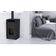FREE-6 ESTUFA PELLET SIN ELECTRICIDAD NEGRA 6KW BRONPI