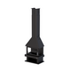 HUESCA CHIMENEA CON 3 CRISTALES Y LEÑERO 13 KW BRONPI