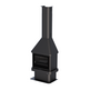LISBOA VISION CHIMENEA CON LEÑERO Y TURBINA 15KW BRONPI