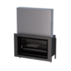 PARIS 90 VISION GUILLOTINA INSERTABLE LEÑA 15KW BRONPI