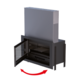 PARIS 90 VISION GUILLOTINA INSERTABLE LEÑA 15KW BRONPI