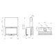 PARIS 90 VISION GUILLOTINA INSERTABLE LEÑA 15KW BRONPI